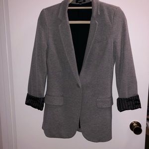 Grey cotton blazer